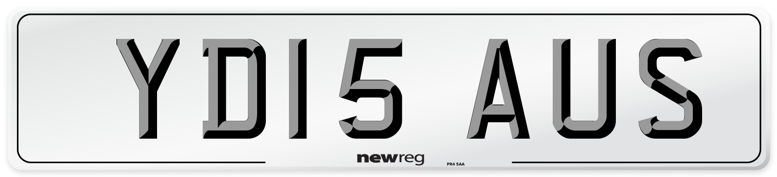 YD15 AUS Number Plate from New Reg